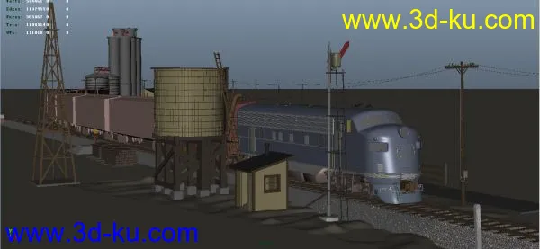 dizzy火车场景(精细）模型的图片3