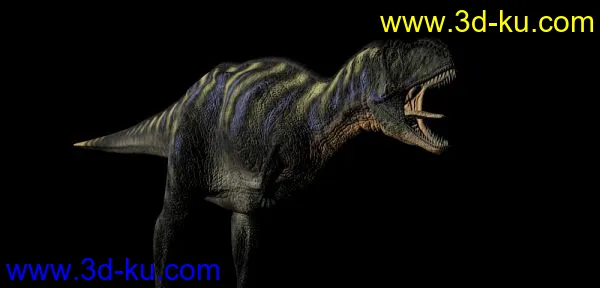 三维动画所用到的恐龙精致模型+贴图的图片3