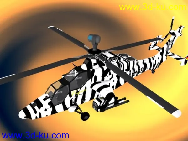 欧洲武直-虎（德国雪地老虎）max精细模型的图片1