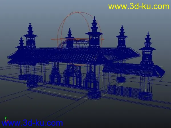 佛寺建筑物模型的图片2