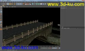 3D打印模型c4d石桥的图片