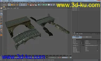 3D打印模型c4d石桥的图片