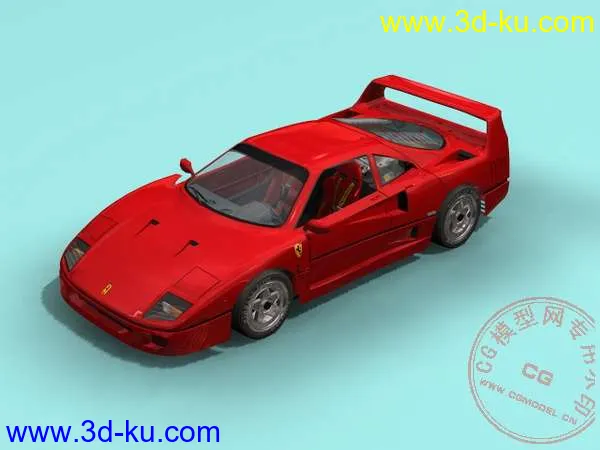 法拉利跑车3D模型max的图片1