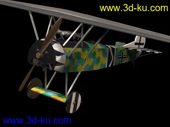 老式飞机~3Ds模型的图片1
