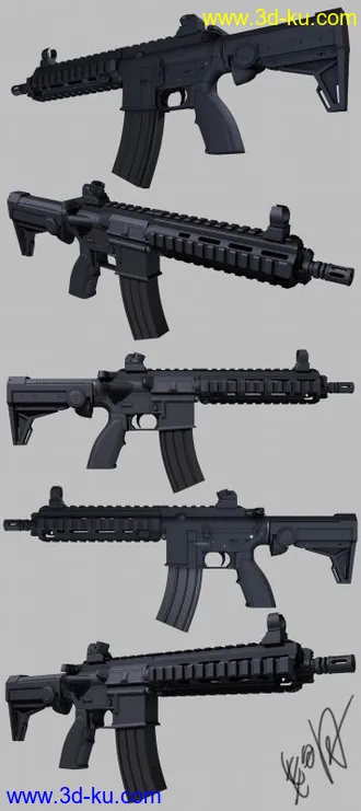 3D打印模型[AR15] Hk416（改的图片