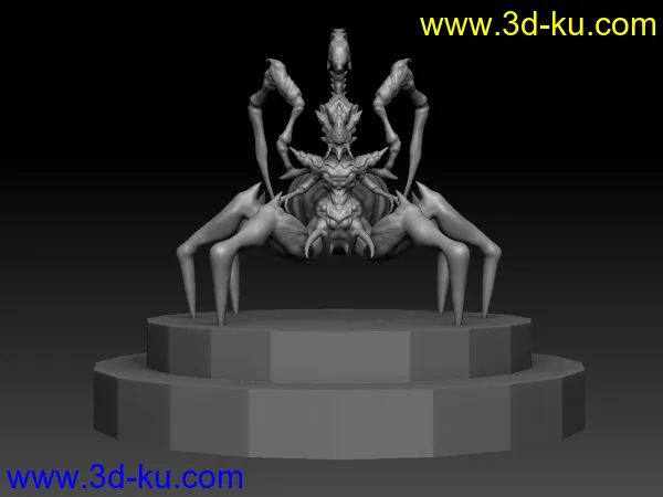 蝎子王 用ZB导出OBJ再用maya看模型的图片1
