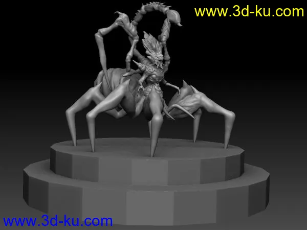 蝎子王 用ZB导出OBJ再用maya看模型的图片2