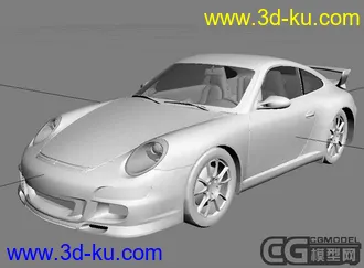 3D打印模型保时捷Porsche 911 (997) GT3 v2.0 带內装的图片