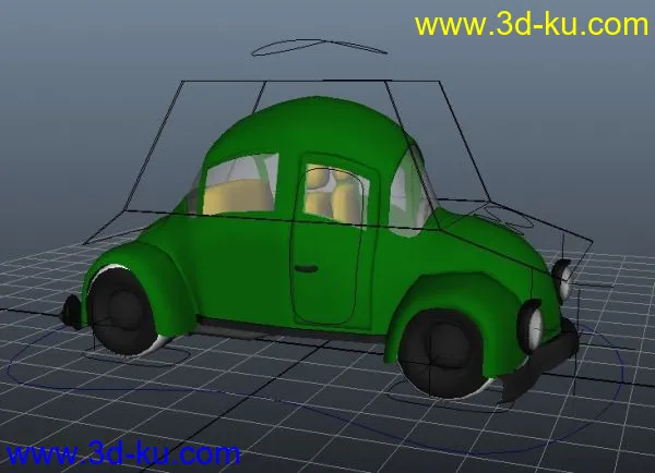 角色动画绑定模型小汽车的图片2