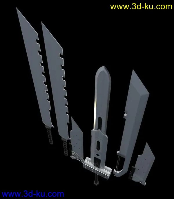 最终幻想克劳德的刀模型的图片2