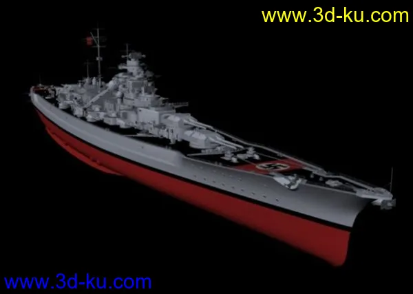 二战 德国俾斯麦号战列舰模型的图片1