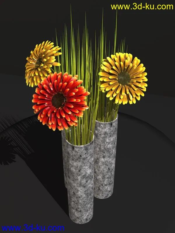 高精细太阳花【含材质贴图，灯光打好】模型的图片1