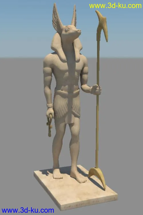 【超华丽壮观！！】埃及雕像大全集（含全部材质+高精贴图）模型的图片5