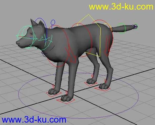 绑定的狗模型的图片1