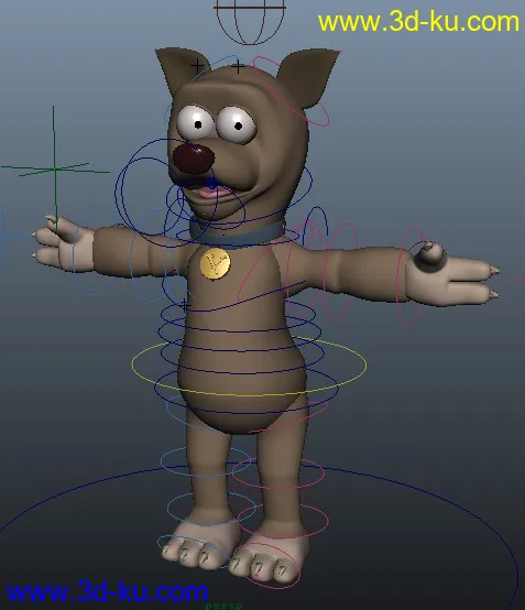 笨狗熊绑定rig模型的图片1
