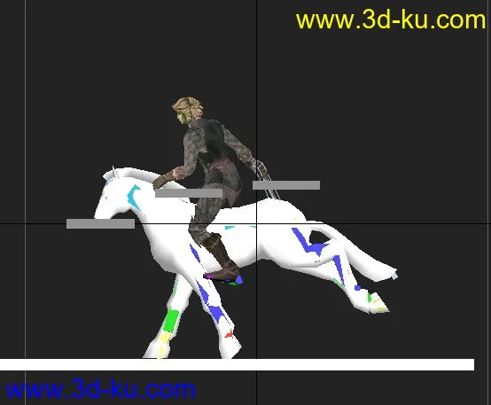 人骑马跑（带CS绑定）模型的图片1