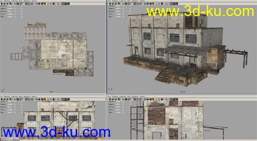 专业游戏模型 小建筑一座 U3D Demo的图片1