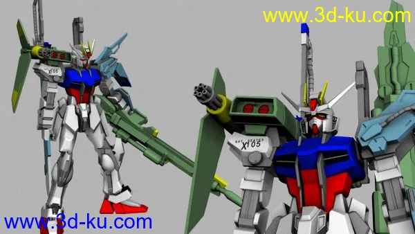 剑炮强袭（Launcher_Sword_Strike_Gundam）模型的图片2