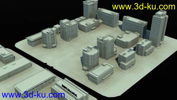 工业园区 建筑场景模型的图片3
