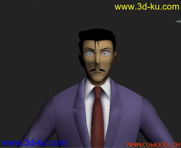 游戏提取的-名侦探柯南-毛利小武郎模型的图片1