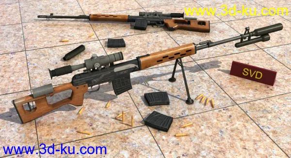 【分享】SVD狙击步枪模型的图片1