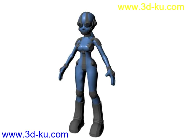 一个女机器人模型的图片1