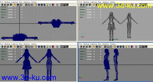 最终幻想13 香草·戴亚·欧尔巴 Vanille·Dia·Oerba（含人体）模型的图片1