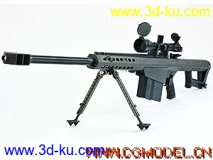 M82A1反器材狙击步枪maya模型的图片1