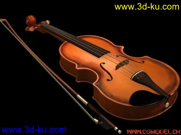 小提琴MAYA模型的图片1