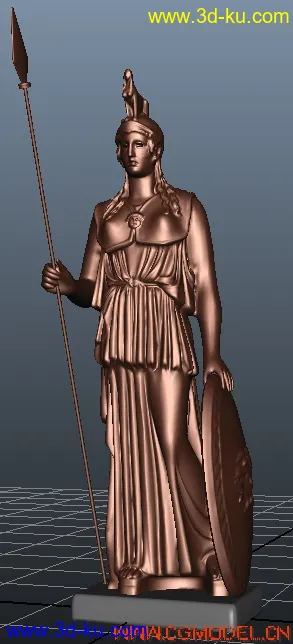 雅典娜雕像模型的图片1