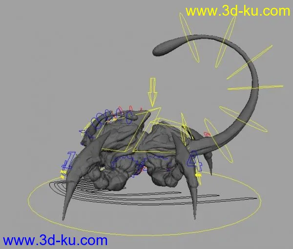一直绑定的绝对完美的蜘蛛怪兽,高低模切换模型的图片2