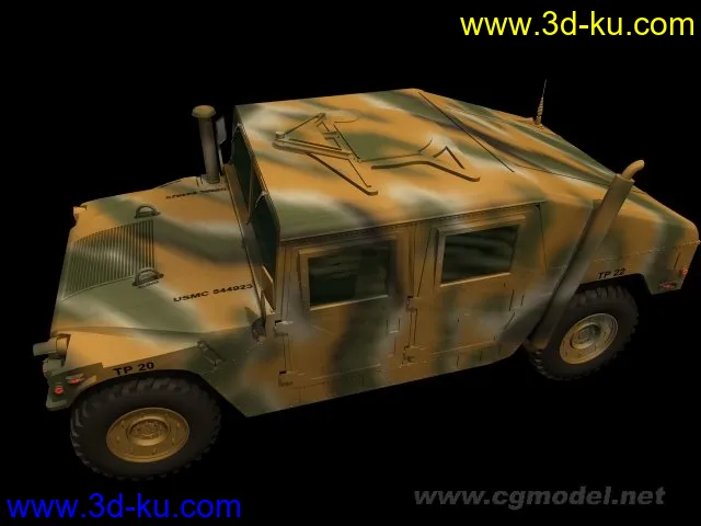 美军的HUMME悍马高机动车模型的图片1