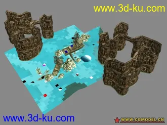 3D打印模型墨香场景系列之洞庭湖的图片