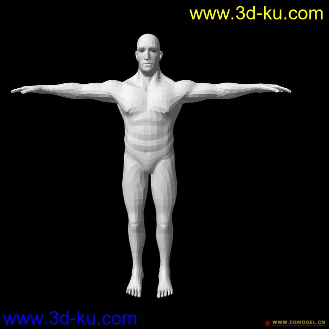 最近做的男人体素模模型的图片2
