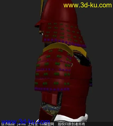 武士盔甲，高模分享,模型的图片4