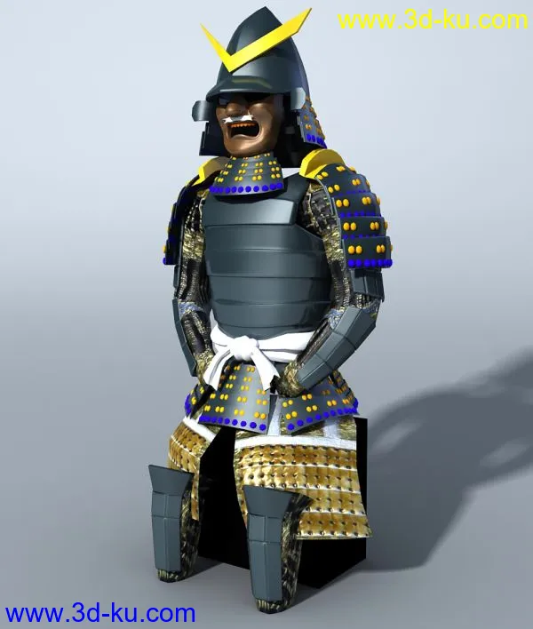 武士盔甲。模型的图片1