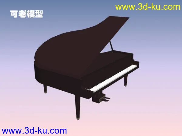 送你一台钢琴3dmax模型（三脚钢琴）的图片3