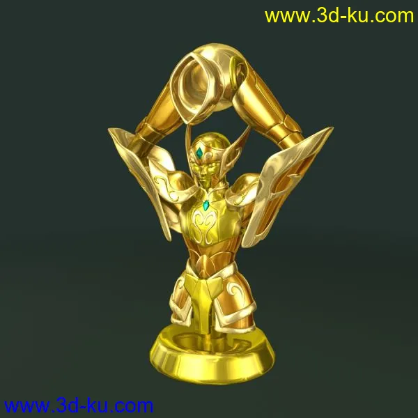 3D黄金圣衣－水瓶座模型的图片3