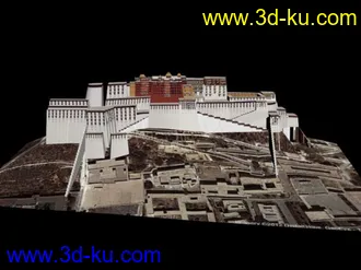 布达拉宫场景模型（含贴图）的图片