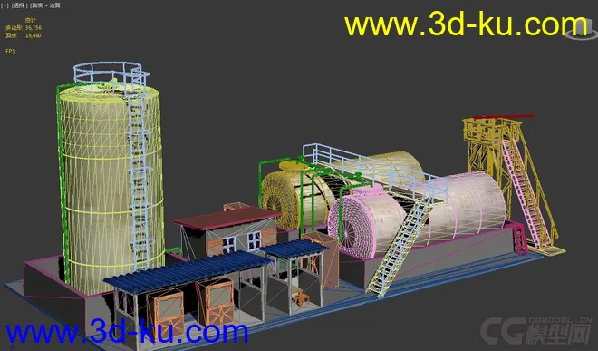工厂场景模型，高模的图片2