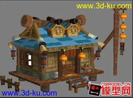 Q版古代房屋模型的图片1
