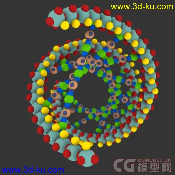 DNA 分子链模型的图片1
