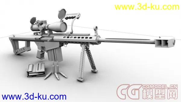 巴雷特狙击步枪模型下载的图片1