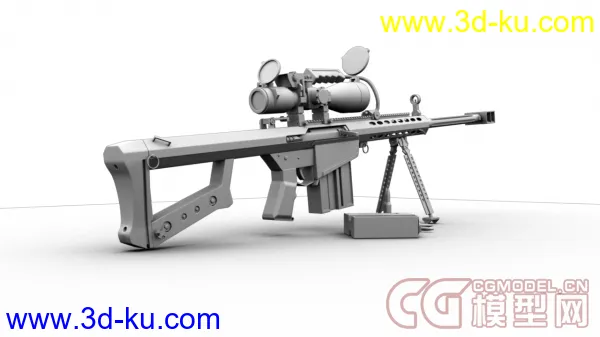 巴雷特狙击步枪模型下载的图片2