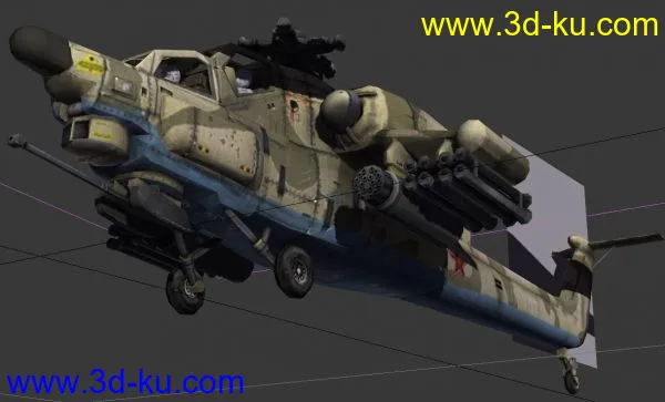 MAX战斗机、直升机。七架齐发！模型下载！的图片4