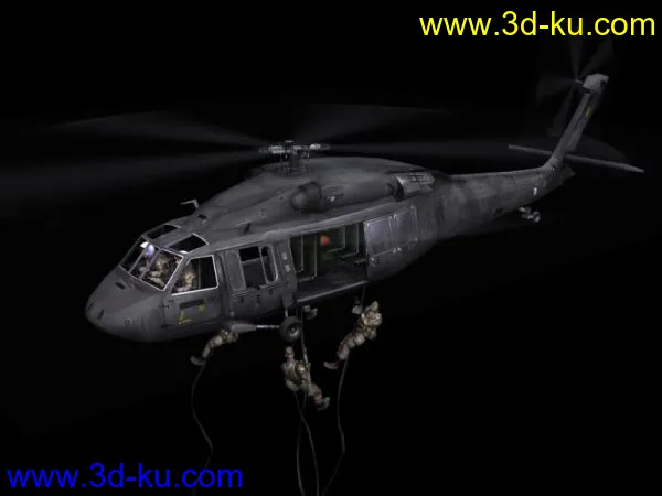 MAX战斗机、直升机。七架齐发！模型下载！的图片8