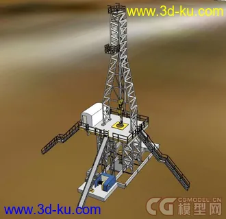 3D打印模型油井（中模）的图片