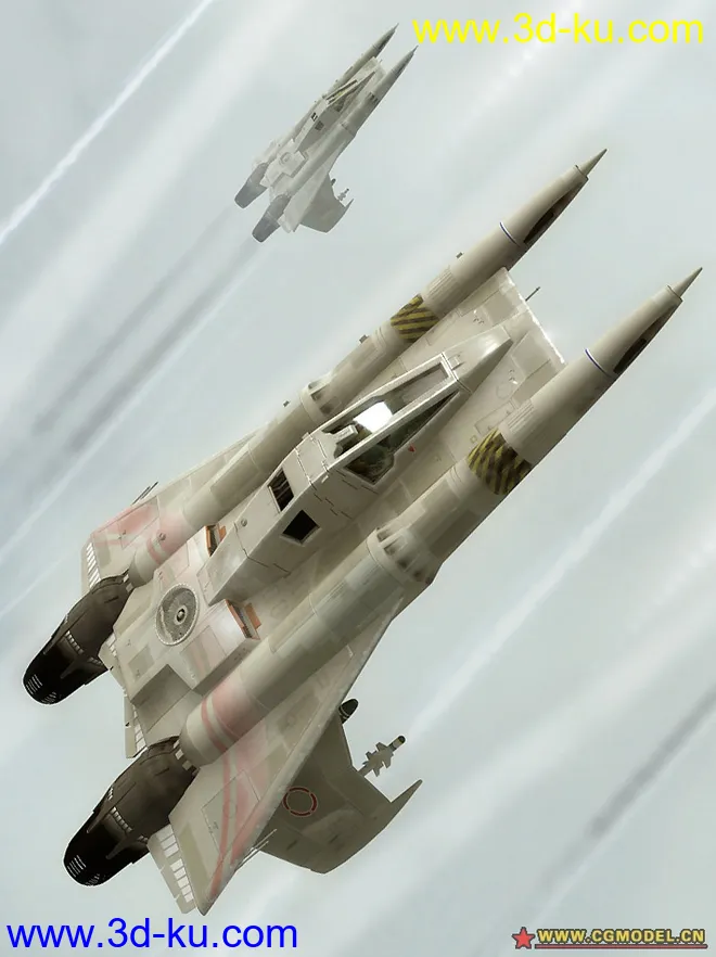 bazze_atmo_fighter model in obj-format. Textures included模型的图片1