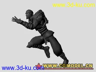 忍者模型带跑步走路动画（动画k的超帅）的图片1