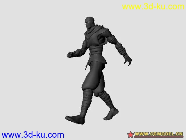 忍者模型带跑步走路动画（动画k的超帅）的图片2